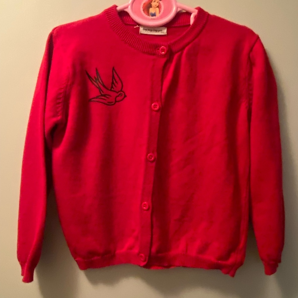 Red Vintage-Style Sweater